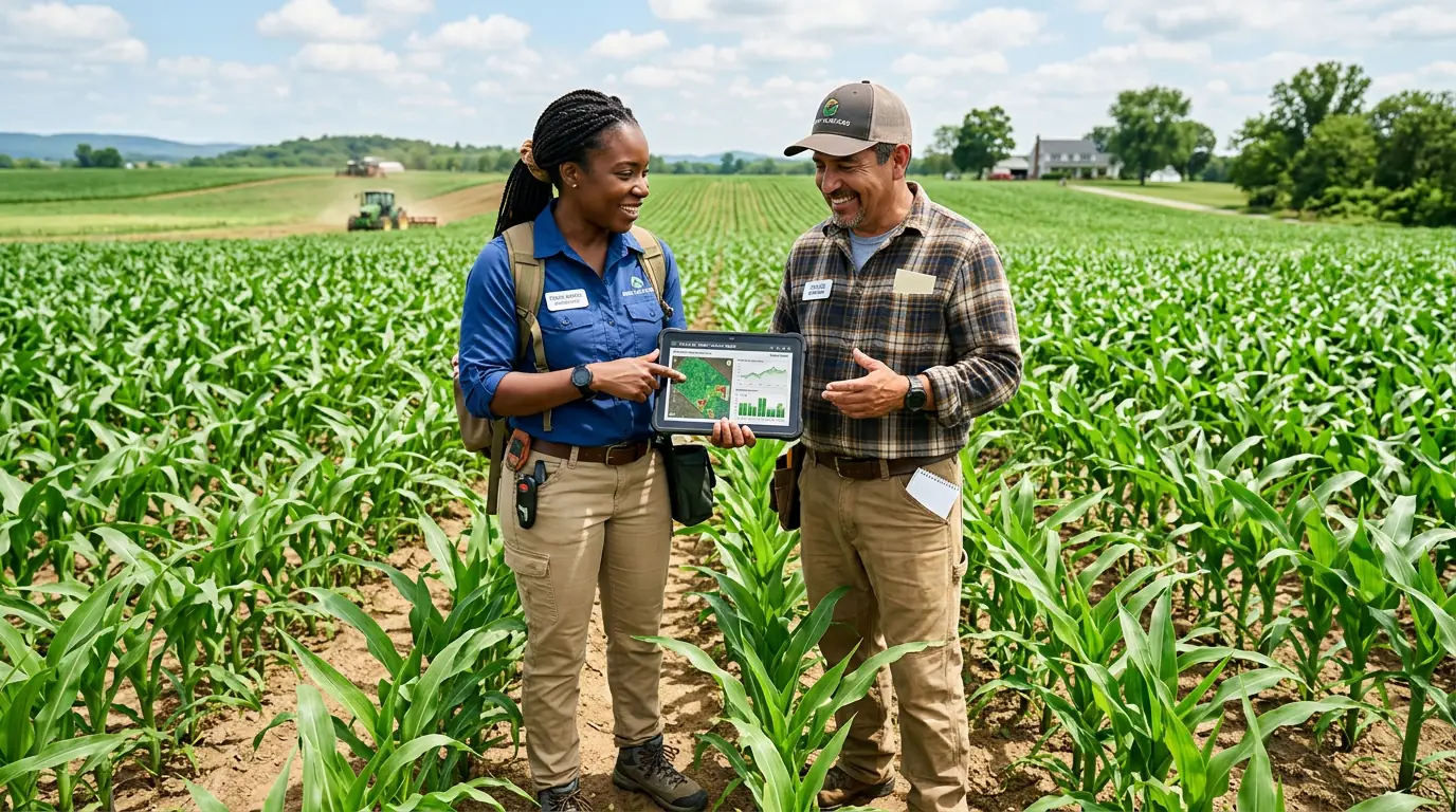 Agrillano team members in protected cropping