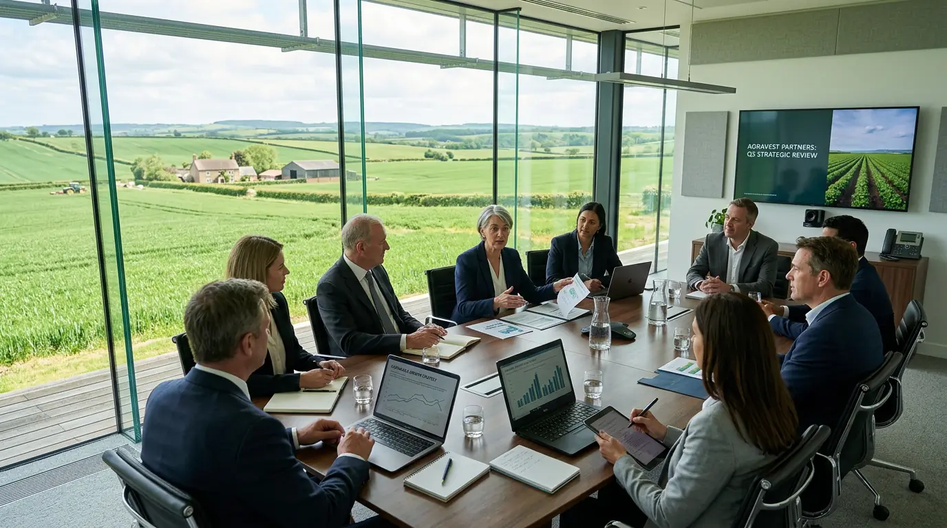 Agrillano team member on a tractor in the field