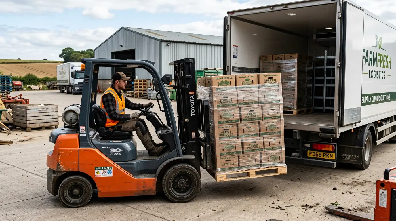 Team member harvesting mushrooms at peak ripeness