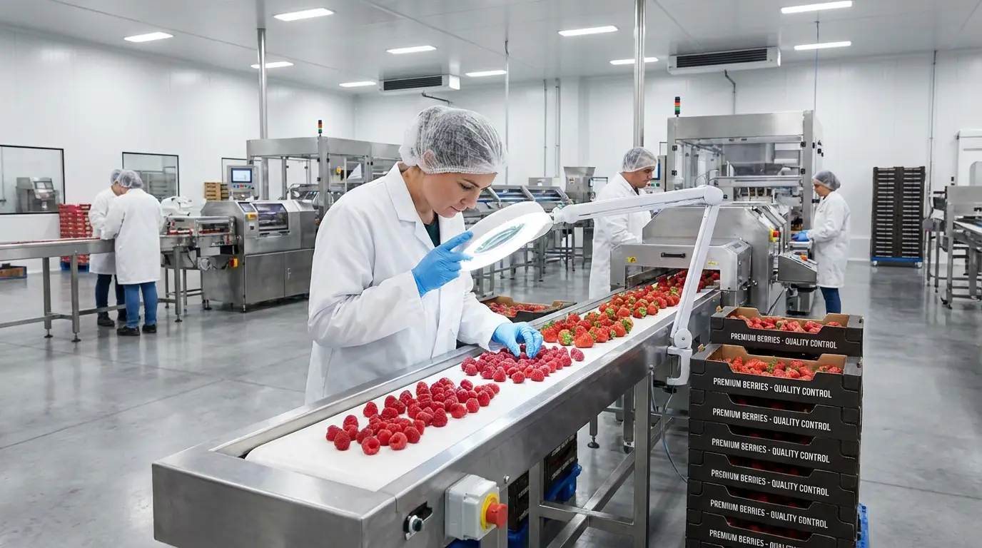 Agrillano team member in packhouse